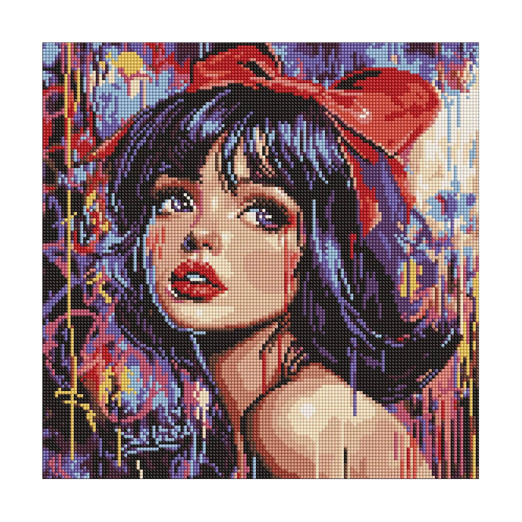 Алмазна мозаїка Ideyka Сучасна Білосніжка, 40*40 см (AMO8315)