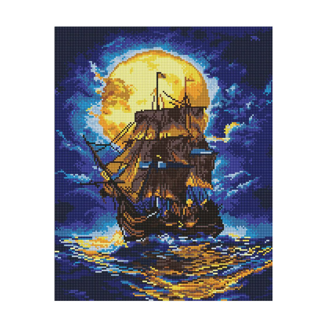 Алмазна мозаїка Ideyka Там, де небо зустрічає море, 40*50 см (AMO8246)