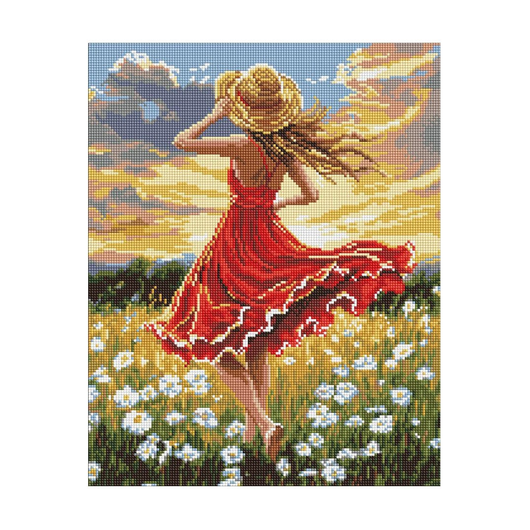 Алмазна мозаїка Ideyka Танець в полі, 40*50 см (AMO8250)